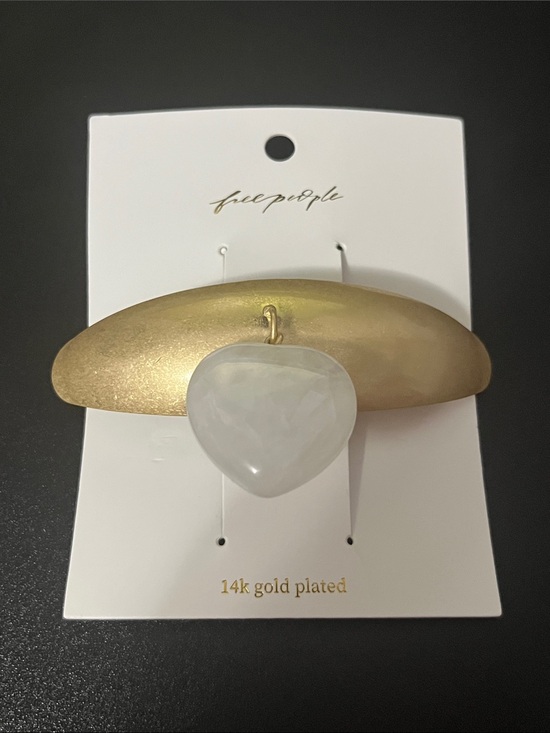 1166. FREE PEOPLE 14k Gold plated Hair clip NWT $68
